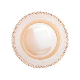 Karaca Glory Cam Amber 27 cm Tekli Servis Tabağı