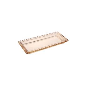 Karaca Glory Cam Amber 30 cm Kayık Tabak