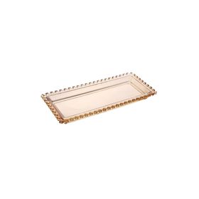 Karaca Glory Cam Amber 30 cm Kayık Tabak