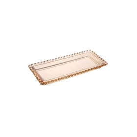 Karaca Glory Cam Amber 30 cm Kayık Tabak