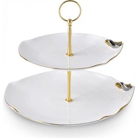 Karaca Gold 27 cm Müge Anlı Kuşlu Katlı Kurabiyelik