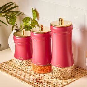 Karaca Gold Berry 3'lü Vakumlu Cam Saklama Kabı