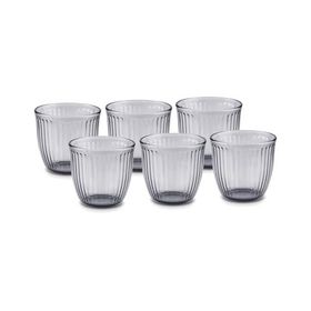 Karaca Gordes 290 ml Antrasit 6'lı Su Bardağı