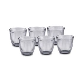 Karaca Gordes 290 ml Antrasit 6'lı Su Bardağı