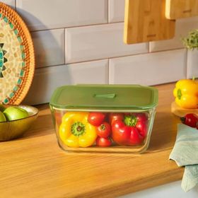Karaca Green 2700 ml Dikdörtgen Cam Saklama Kabı