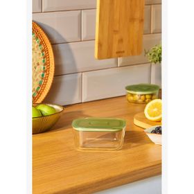 Karaca Green Dikdörtgen 470 ml Cam Saklama Kabı