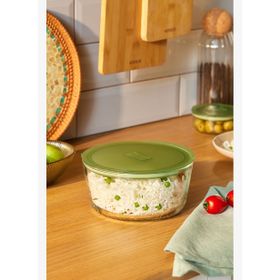 Karaca Green Yuvarlak Cam 1650 ml Saklama Kabı