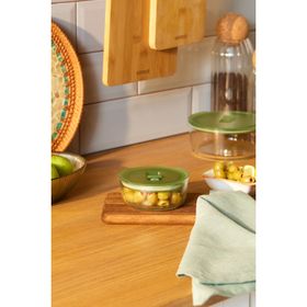 Karaca Green Yuvarlak Cam 300 ml Saklama Kabı