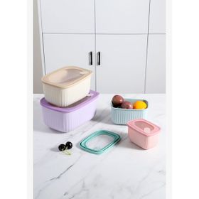 Karaca Grotes Renkli 4'lü Saklama Kabı