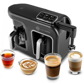 Karaca Hatır Plus Barista 6in1 Latte Cappuccino ve Közde Black Silver Türk Kahvesi Makinesi