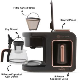 Karaca Hatır Plus Mod 5in1 Konuşan Kırmızı Kahve ve Çay Makinesi