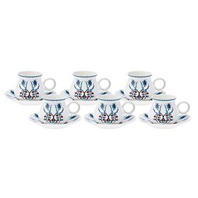 Karaca Hattat 6 Kişilik 90 ml Kahve Fincanı