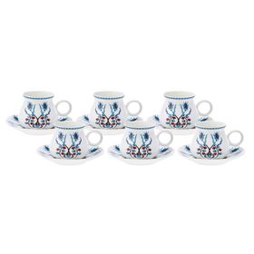 Karaca Hattat 90 ml 6 Kişilik Kahve Fincanı Takımı