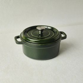 Karaca Heritage Yeşil 24 cm Demir Döküm Emayeli Tencere