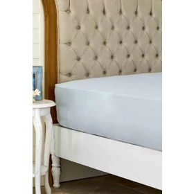 Karaca Home %100 Pamuk Düz Açık Gri 160x240 CM Tek Kişilik Çarşaf