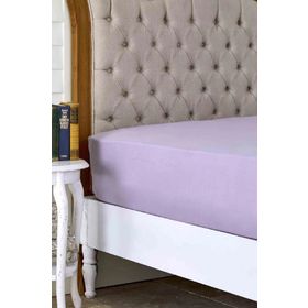Karaca Home %100 Pamuk Düz Lila 240x260 cm Çift Kişilik Çarşaf
