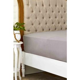 Karaca Home %100 Pamuk Koyu Gri 240x260 cm Düz Çarşaf Seti