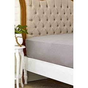 Karaca Home %100 Pamuk Koyu Gri 240x260 cm Düz Çarşaf Seti