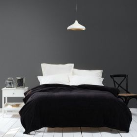 Karaca Home 150 x 220 cm Joena Siyah Tek Kişilik Battaniye