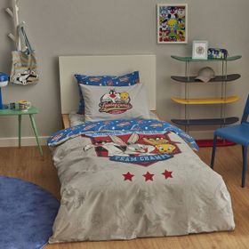 Karaca Home 160 x 220 cm Looney Tunes Team Champs Pamuk Tek Kişilik Nevresim Takımı