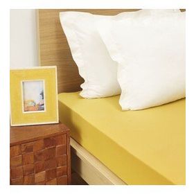 Karaca Home 160x220 cm Hardal Çift Kişilik Penye Fitted Çarşaf