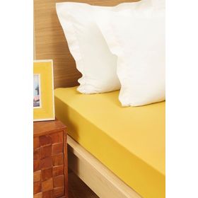 Karaca Home 160x220 cm Hardal Çift Kişilik Penye Fitted Çarşaf