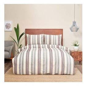 Karaca Home 160x220 cm Lesli İndigo Tek Kişilik İpliği Boyalı Nevresim Takımı