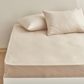 Karaca Home 240x260 cm Toprak Çift Kişilik Düz Çarşaf