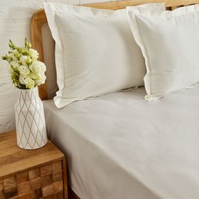 Karaca Home 260x280 cm Açık Gri Düz Çarşaf