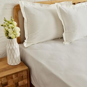 Karaca Home 260x280 cm Açık Gri Düz Çarşaf