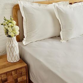Karaca Home 260x280 cm Açık Gri Düz Çarşaf