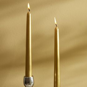 Karaca Home 2'li Altın 24 cm Şamdan Mum