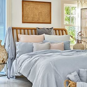 Karaca Home 4 Element %100 Pamuk Mavi Çift Kişilik Yatak Örtüsü