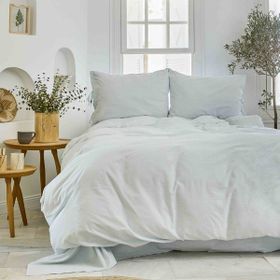 Karaca Home 4 Element Açık Mavi Pamuk Tek Kişilik Su 200x220 cm Nevresim Takımı