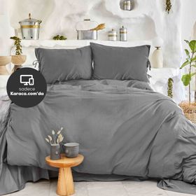 Karaca Home 4 Element Antrasit Çift Kişilik Nevresim Takımı