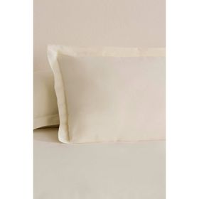 Karaca Home 50x70 cm Ekru Basic Volanlı 2'li Yastık Kılıfı