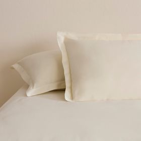 Karaca Home 50x70 cm Ekru Basic Volanlı 2'li Yastık Kılıfı
