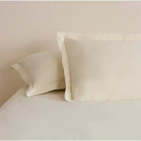 Karaca Home 50x70 cm Ekru Basic Volanlı 2'li Yastık Kılıfı