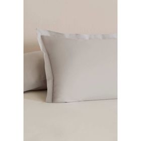 Karaca Home 50x70 cm Gri Basic Volanlı 2'li Yastık Kılıfı