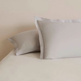 Karaca Home 50x70 cm Gri Basic Volanlı 2'li Yastık Kılıfı