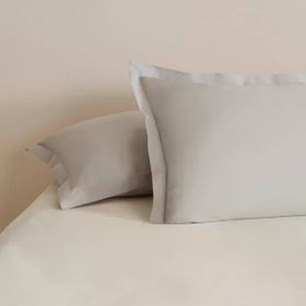 Karaca Home 50x70 cm Gri Basic Volanlı 2'li Yastık Kılıfı