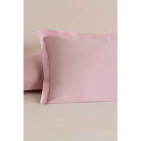 Karaca Home 50x70 cm Pudra Basic Volanlı 2'li Yastık Kılıfı