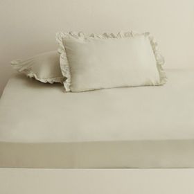 Karaca Home Adaçayı Basic %100 Pamuk Çift Kişilik Düz Çarşaf