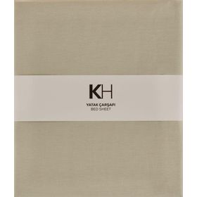 Karaca Home Adaçayı Basic %100 Pamuk Çift Kişilik Düz Çarşaf