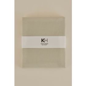Karaca Home Adaçayı Basic %100 Pamuk Çift Kişilik Düz Çarşaf