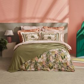 Karaca Home Afzelia Percale Pudra Çift Kişilik Nevresim Pike Takımı