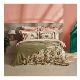 Karaca Home Afzelia Percale Pudra Çift Kişilik Nevresim Pike Takımı