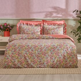 Karaca Home Alice %100 Pamuk Somon Çift Kişilik Nevresim Takımı