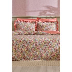 Karaca Home Alice %100 Pamuk Somon Çift Kişilik Nevresim Takımı