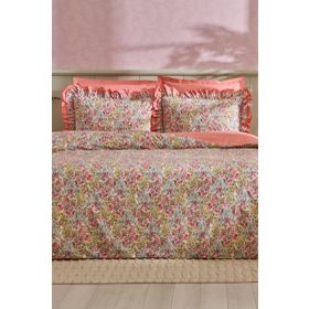 Karaca Home Alice %100 Pamuk Somon Çift Kişilik Nevresim Takımı